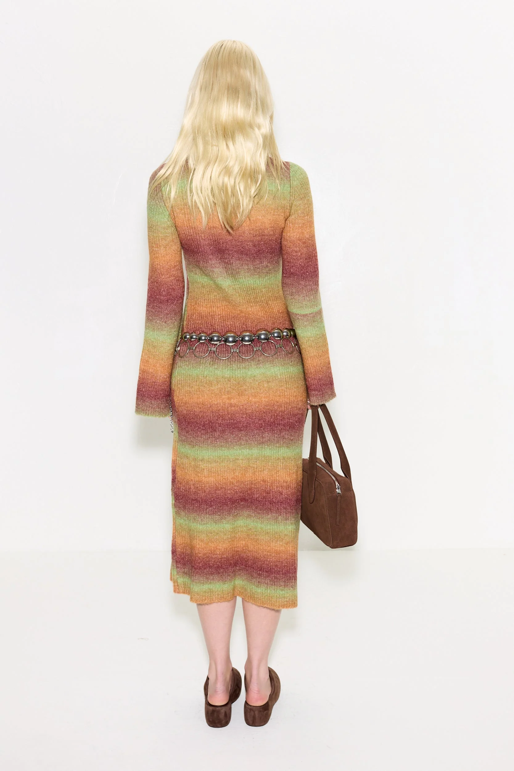 Axon Knit Dress In Autumn Ombre - Image 4