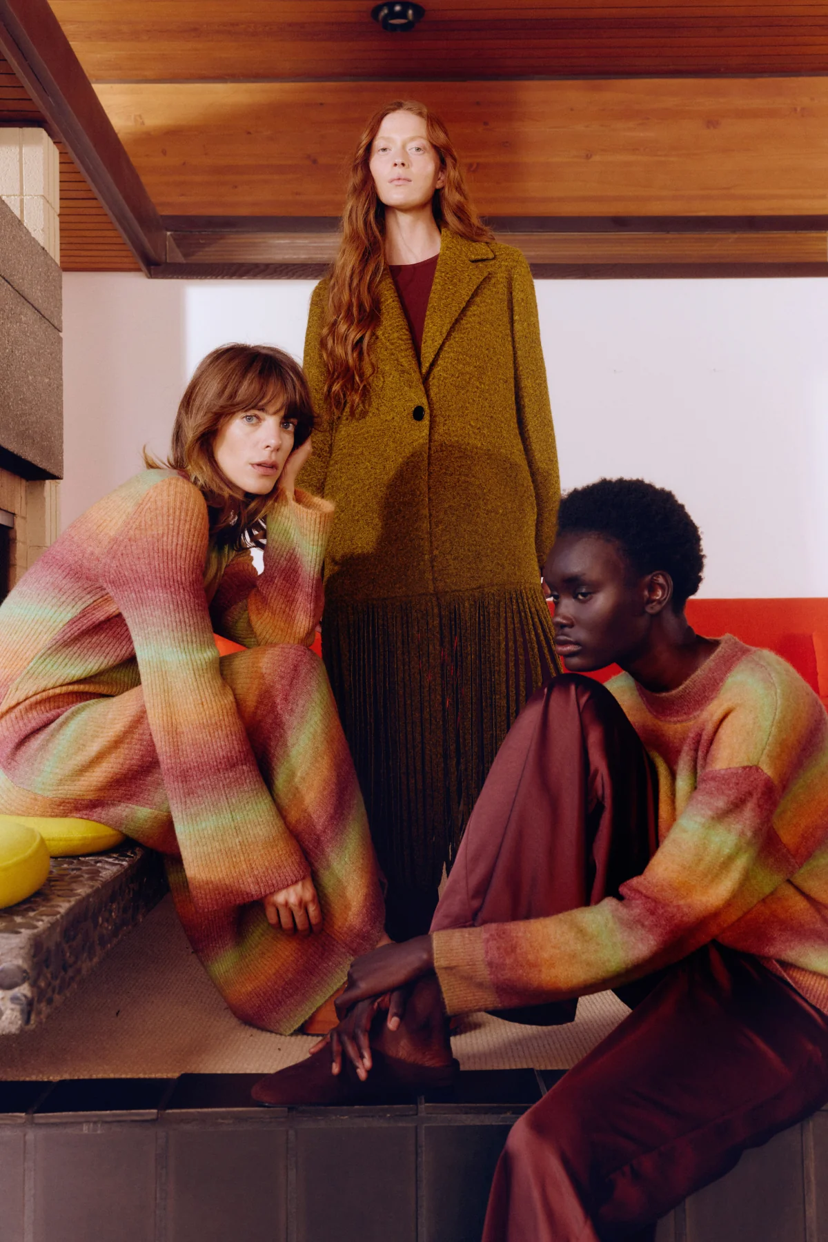 Calder Knit Sweater In Autumn Ombre - Image 3