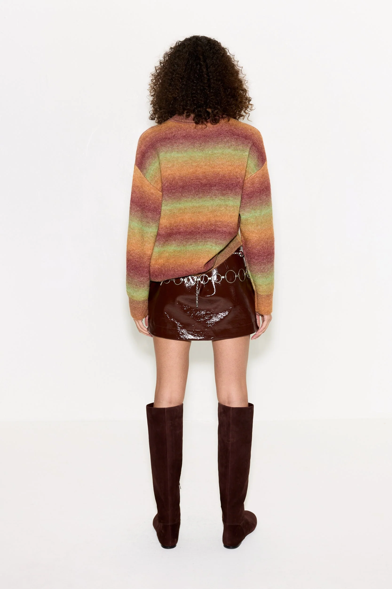 Calder Knit Sweater In Autumn Ombre - Image 4
