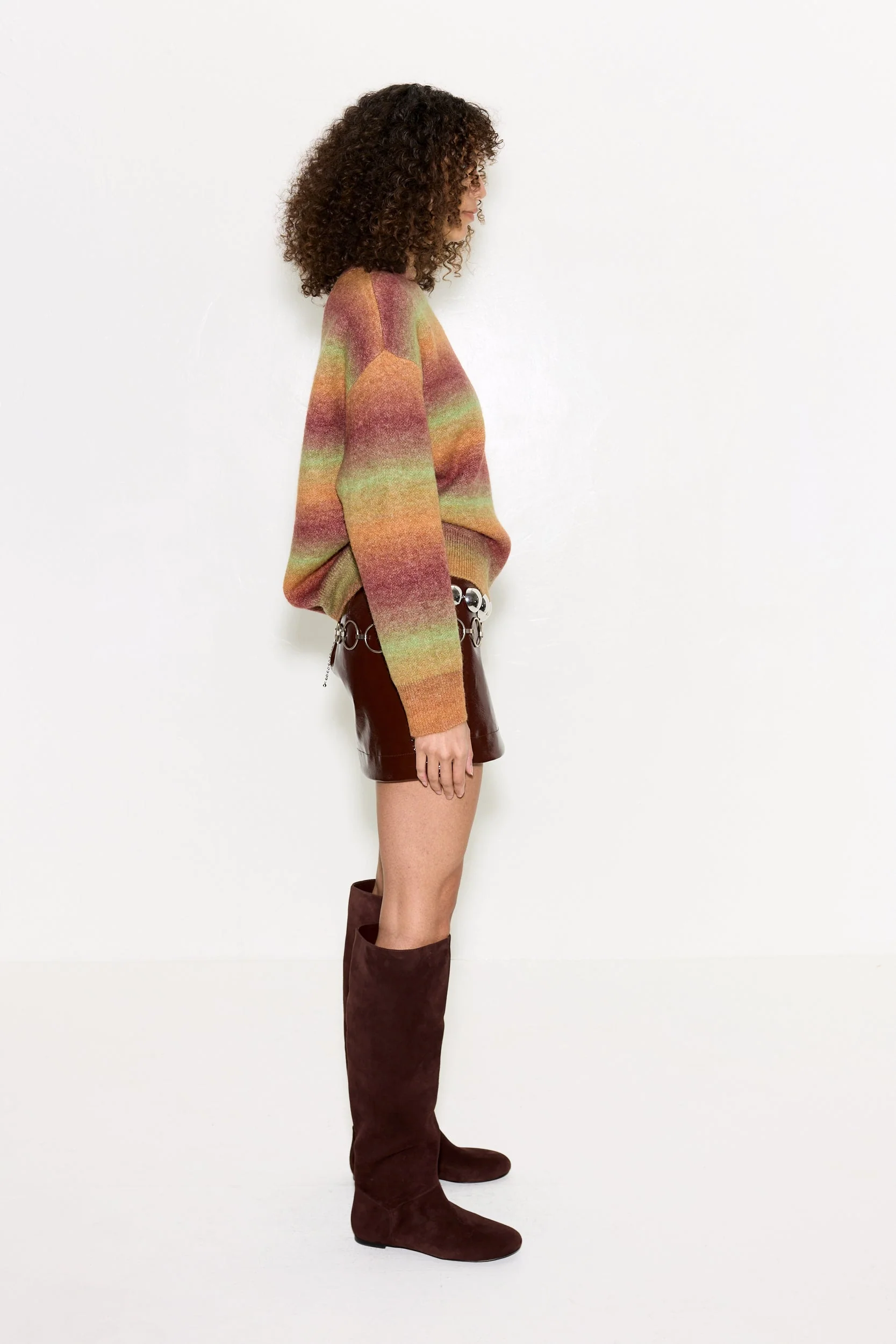 Calder Knit Sweater In Autumn Ombre - Image 5