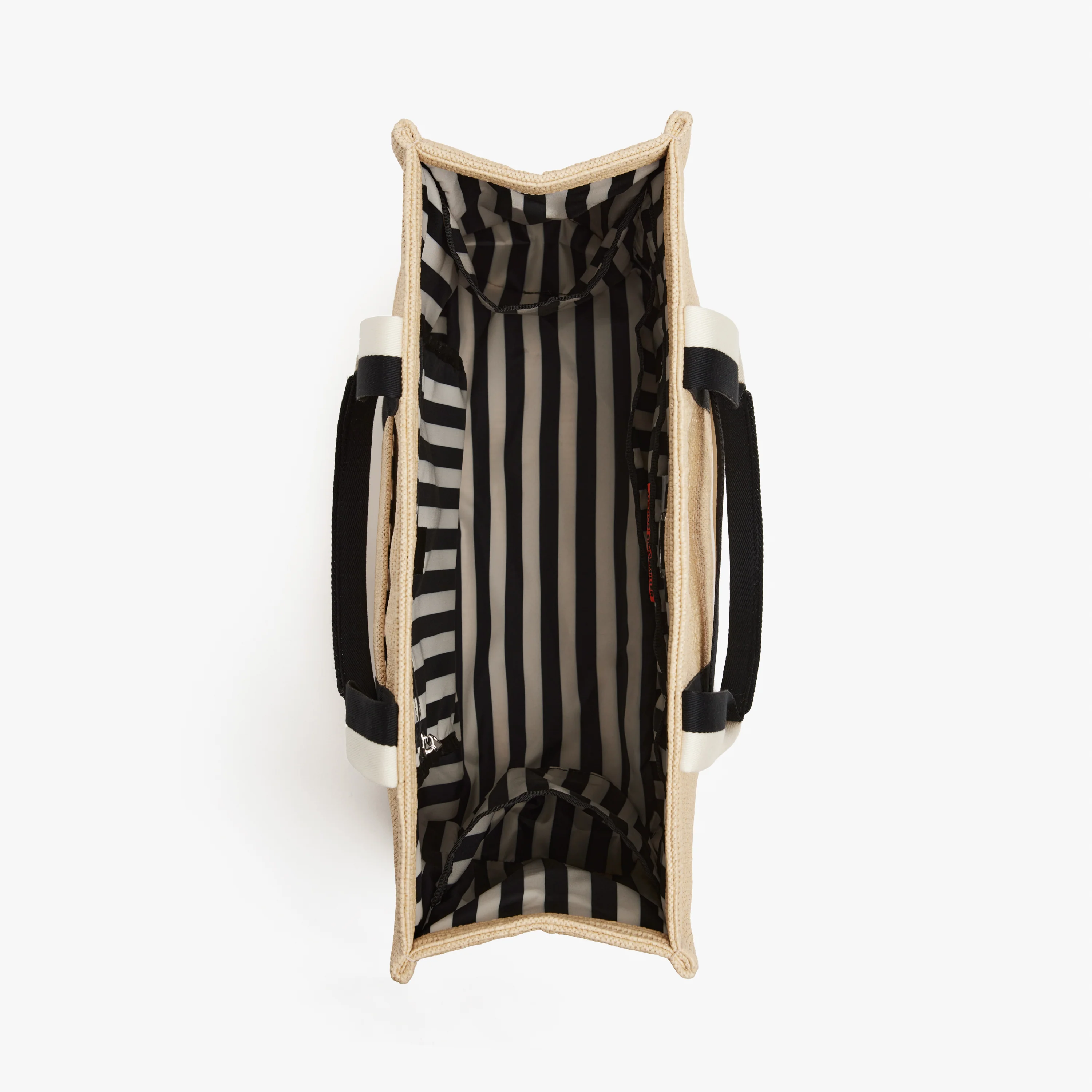 Canopy Tote In Natural Raffia - Image 4