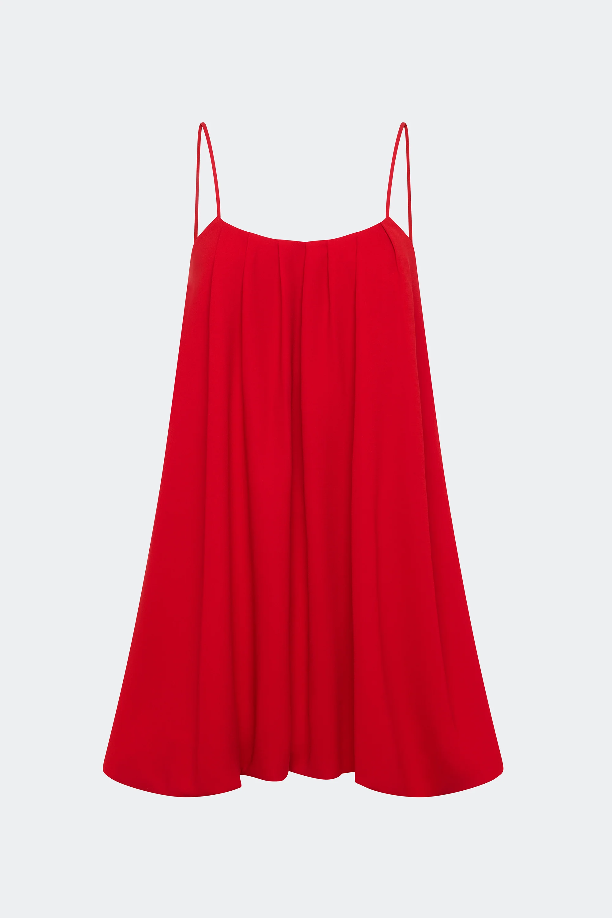 Cleo Crepe Mini Dress In Lucky Red - Image 2