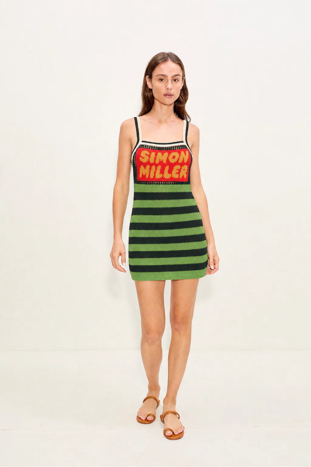 Dibby Crochet Mini Dress In Classic Dibby Graphic - Image 3