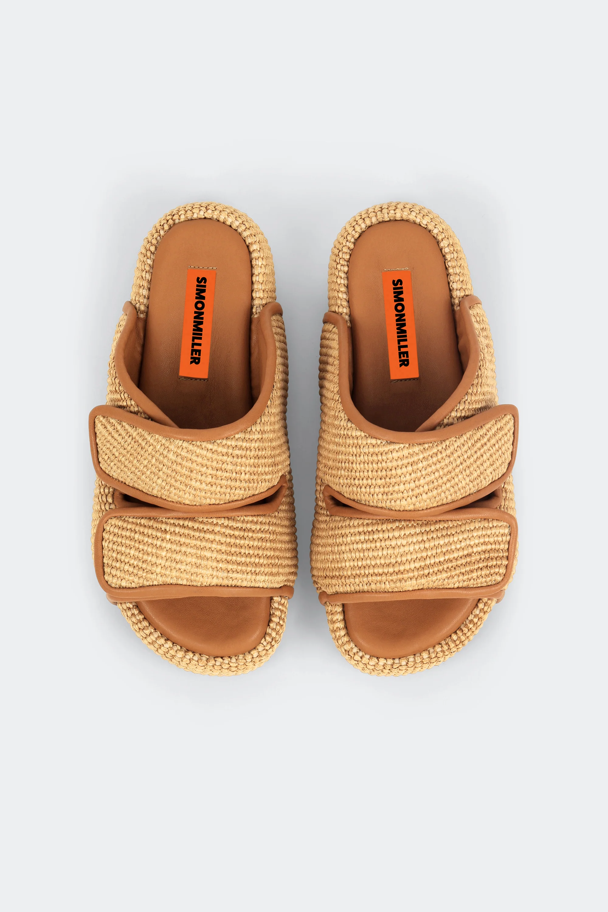 Raffia Cro Slide In Natural Raffia - Image 4