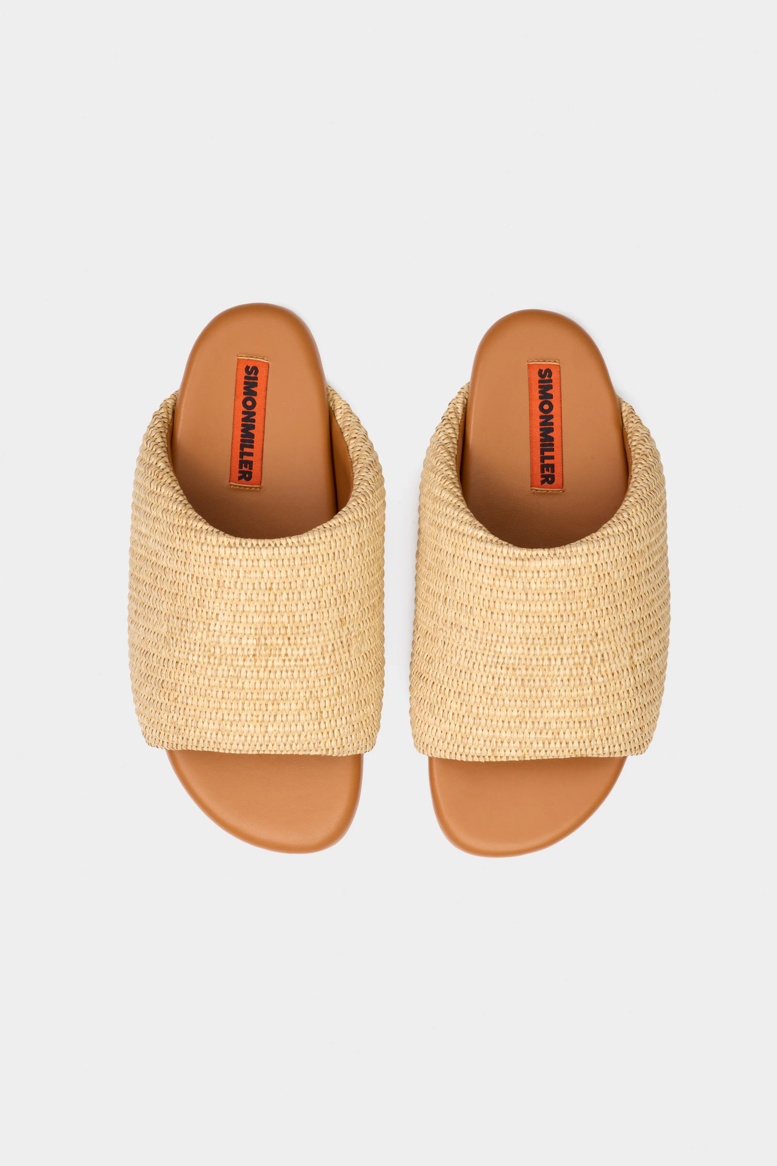 Raffia Bubble Slide in Natural - Image 2