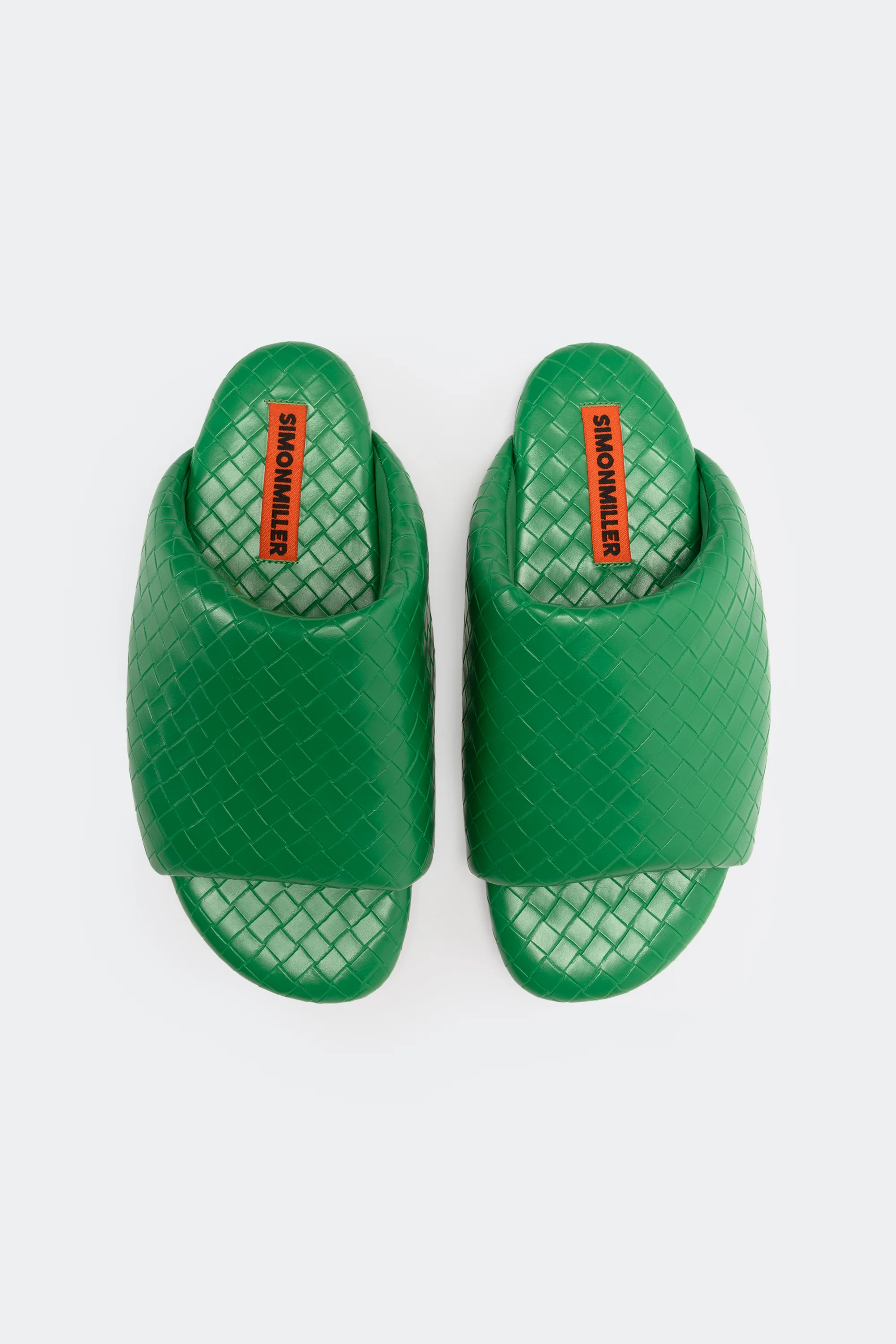 Woven Bubble Slide in Gummy Green - Image 3