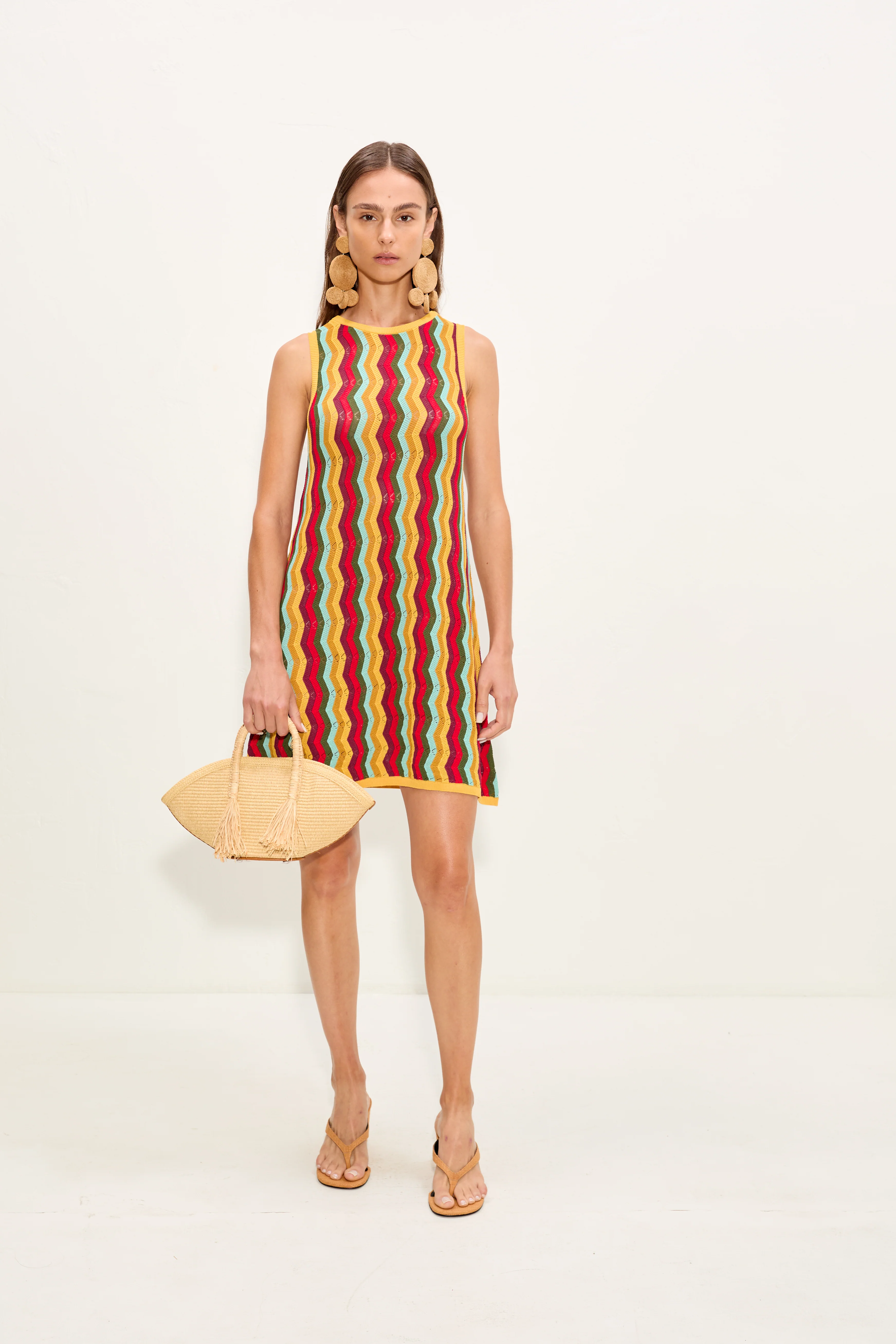 Hazel Knit Dress In Tapestry - Image 2