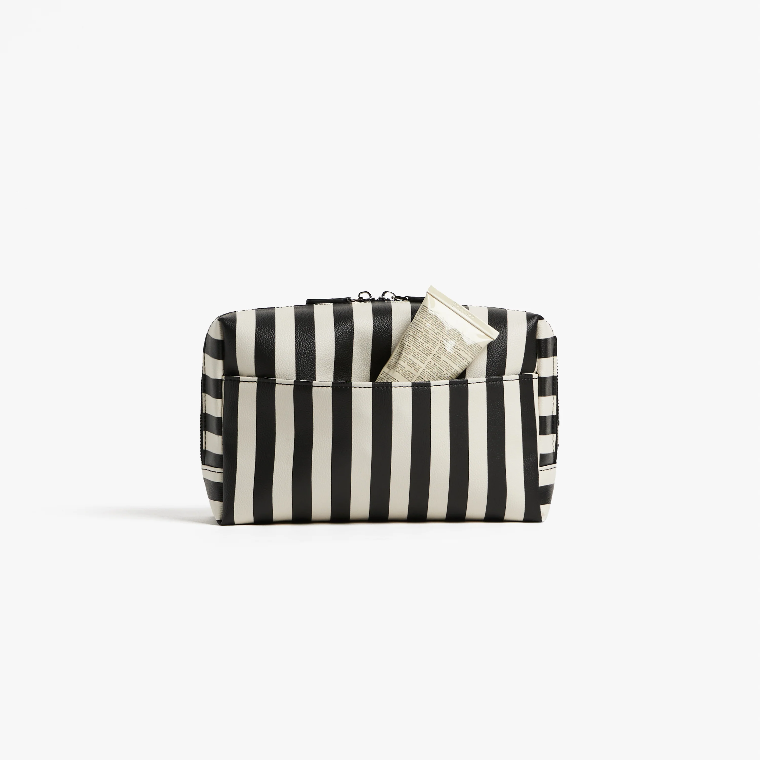 Large Metro Toiletry Case In Black Stripe - Image 2