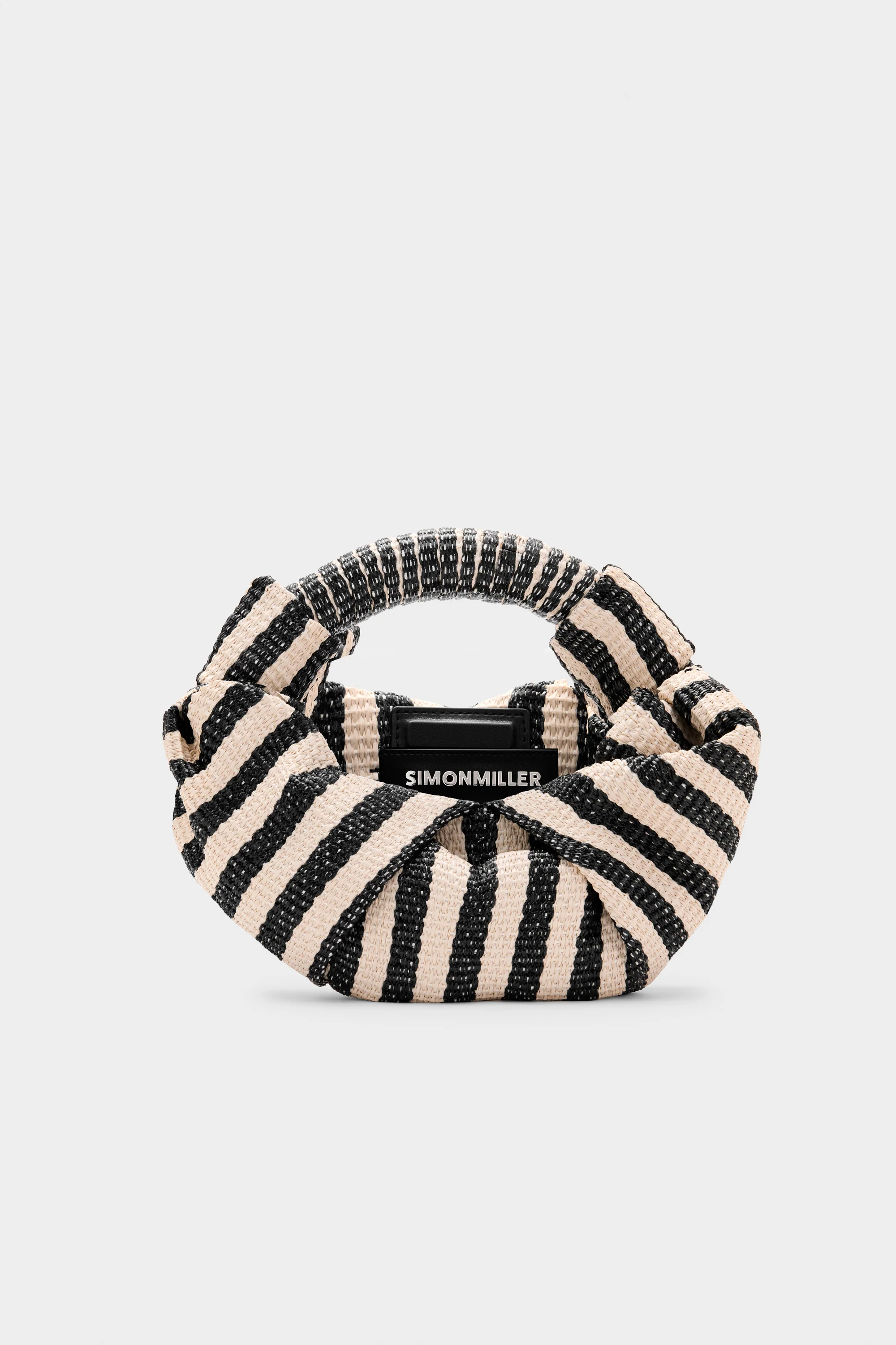 Lopsy Bag In Black/White Stripe - Image 2