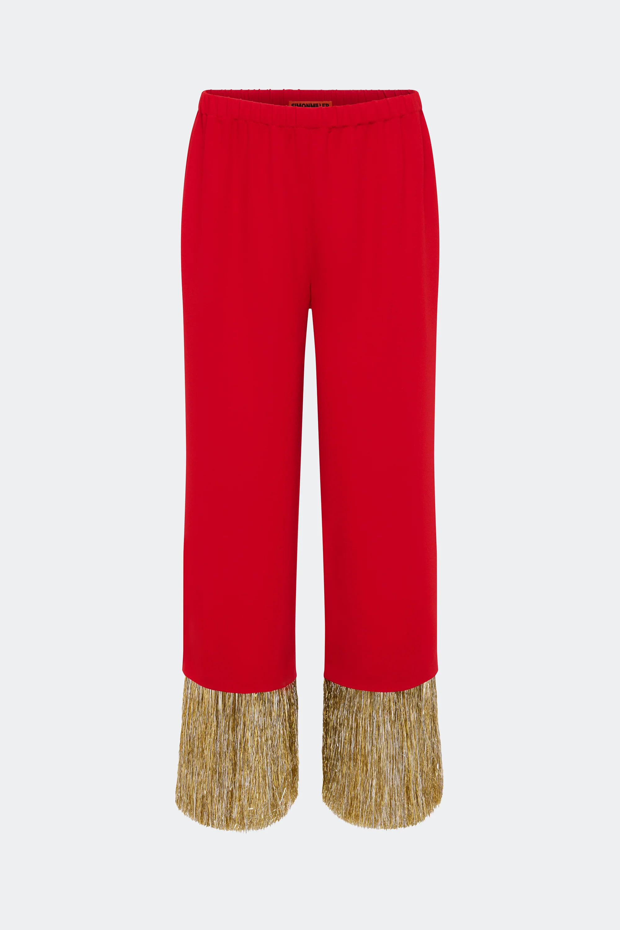 Nella Fringe Pant In Lucky Red