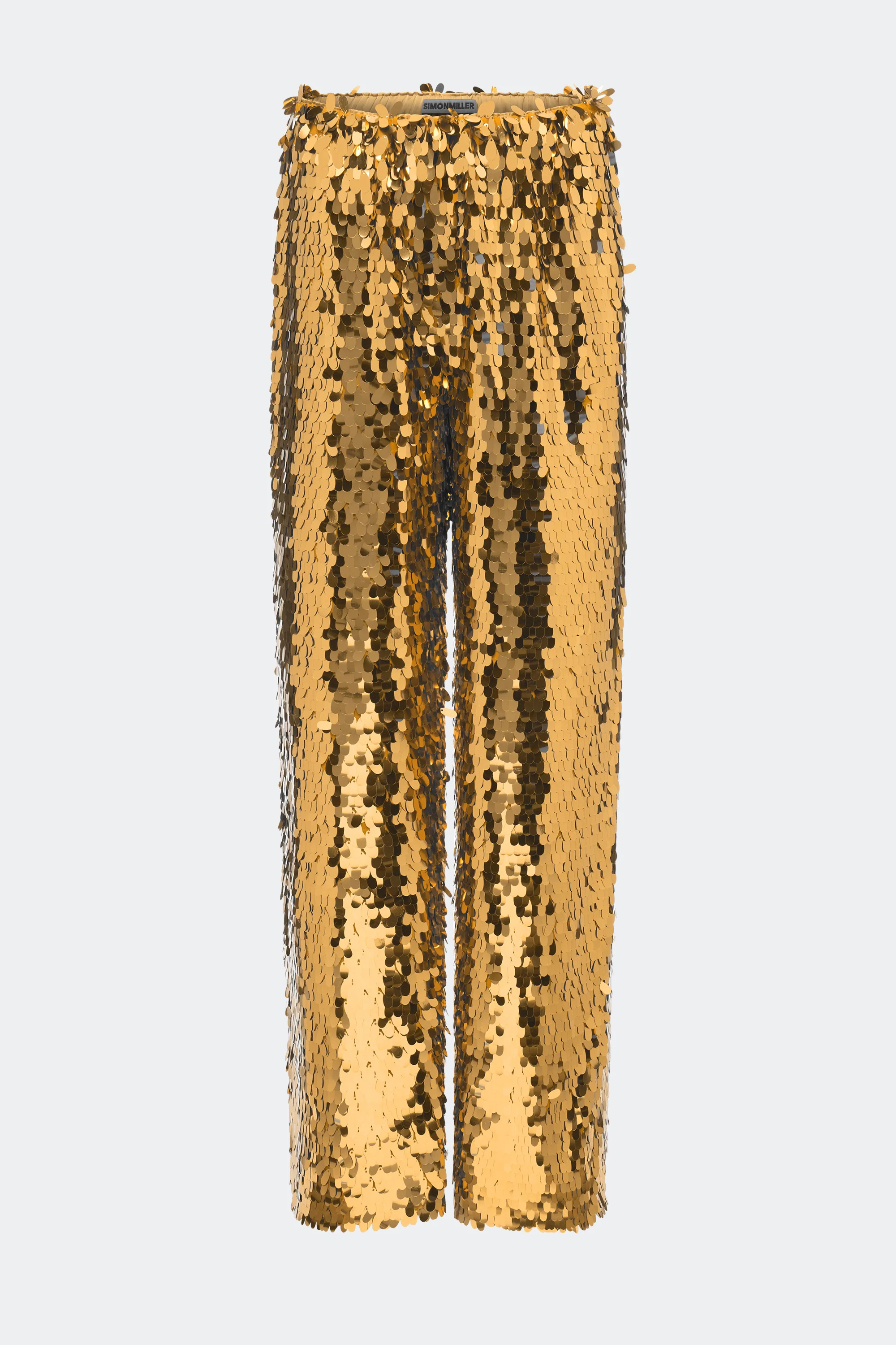 Nella Sequin Wide Leg Pant In Star Gold