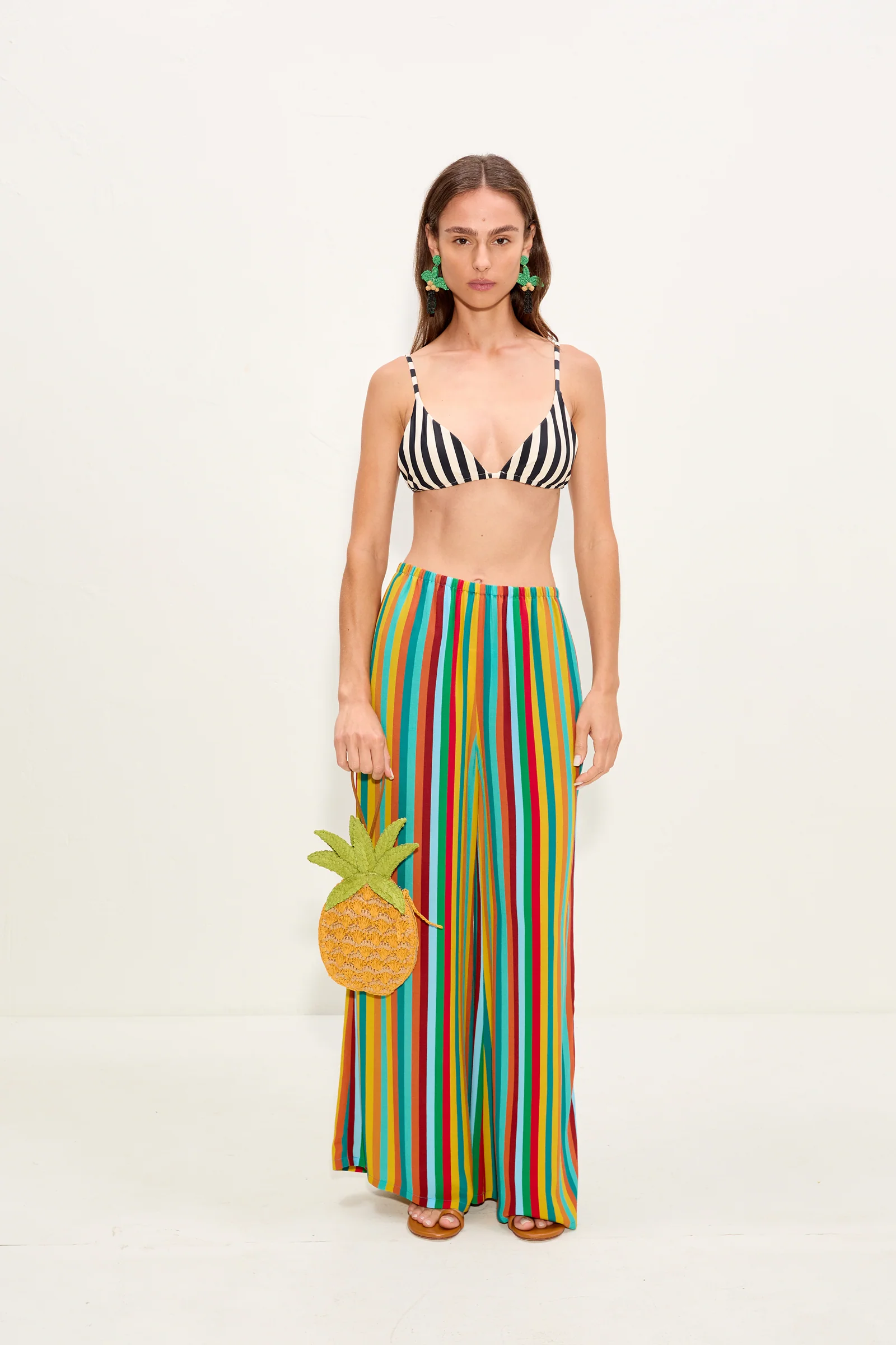 Pineapple Wristlet In Yellow Multi - Image 3