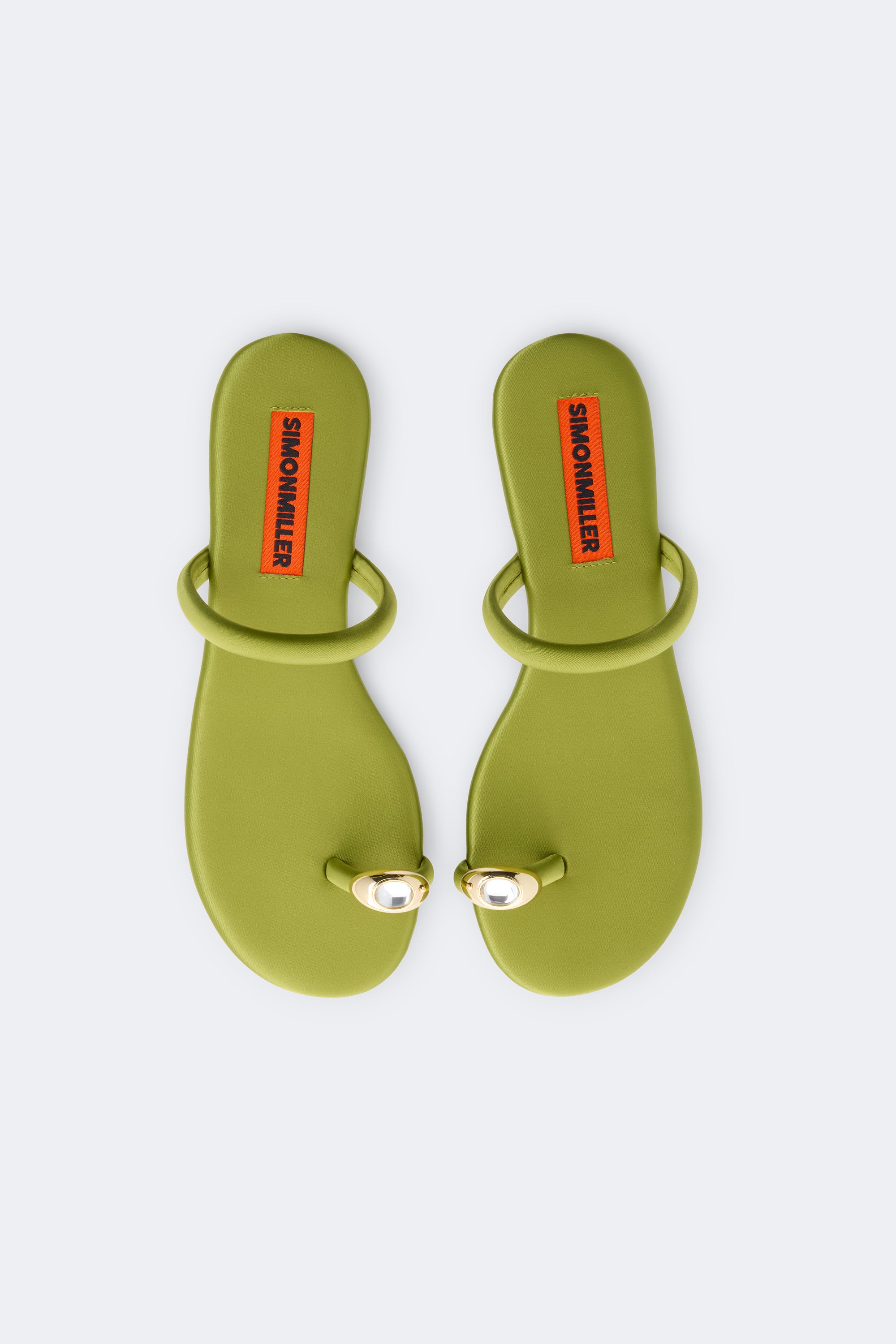 Pipe Sandal In Moss Green/Clear - Image 2
