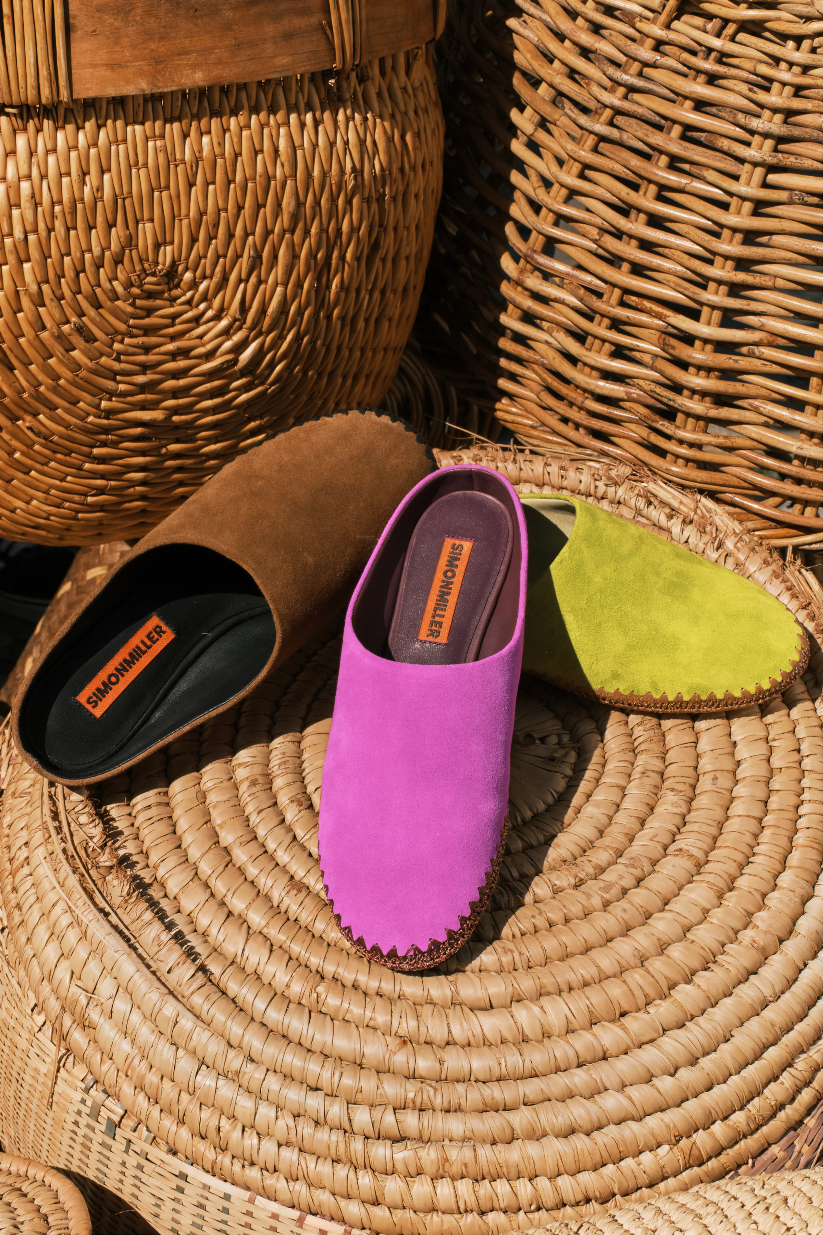 Riad Slipper In Fuchsia/Plum