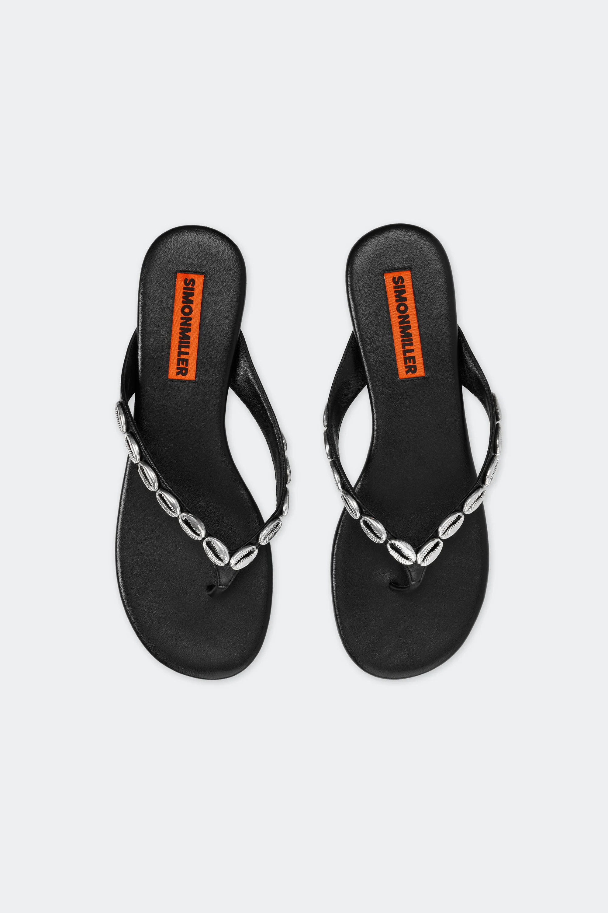 Riviera Thong Sandal in Black/Silver - Image 2