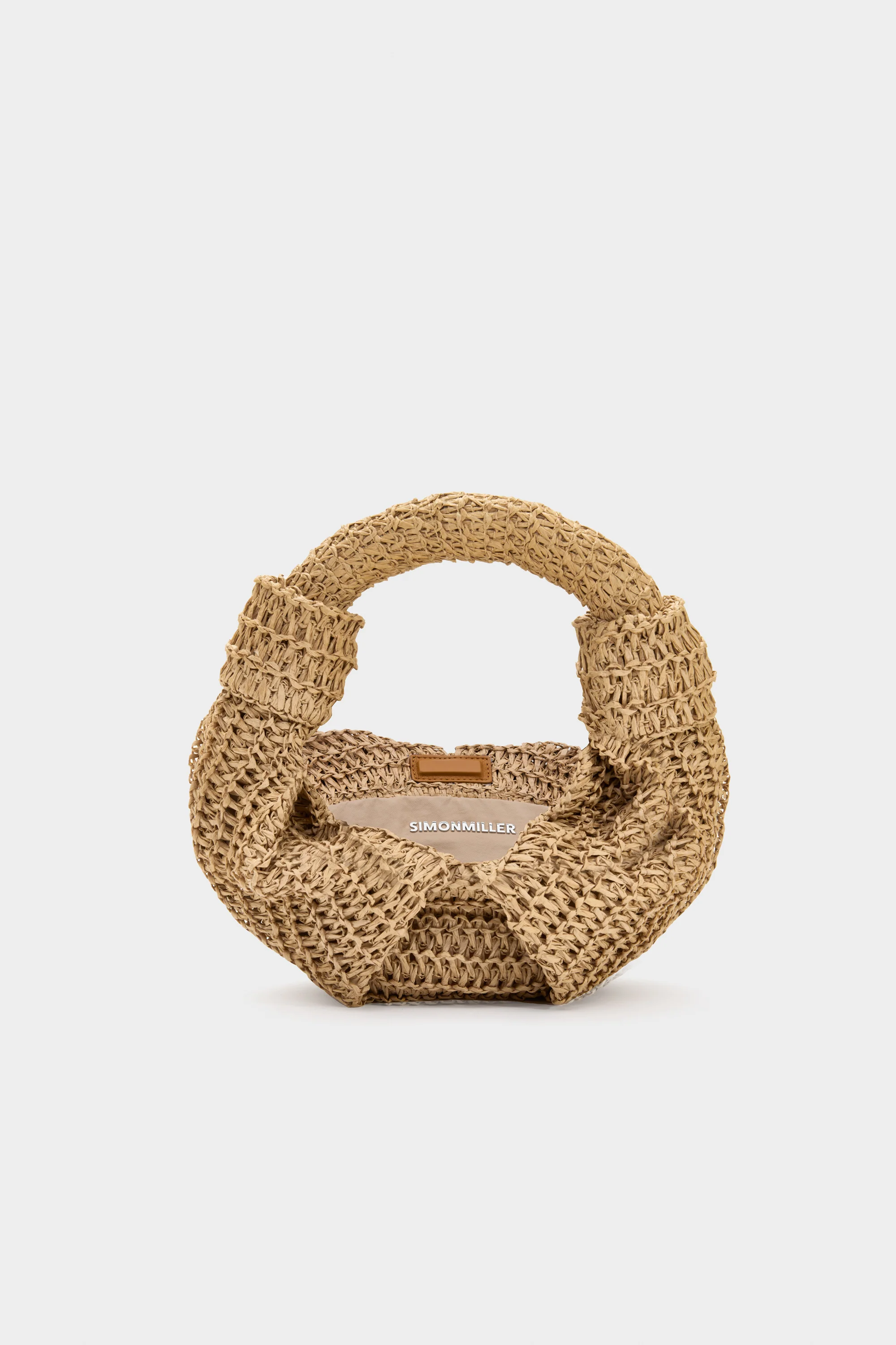 Raffia Lopsy Bag in Natural - Image 3