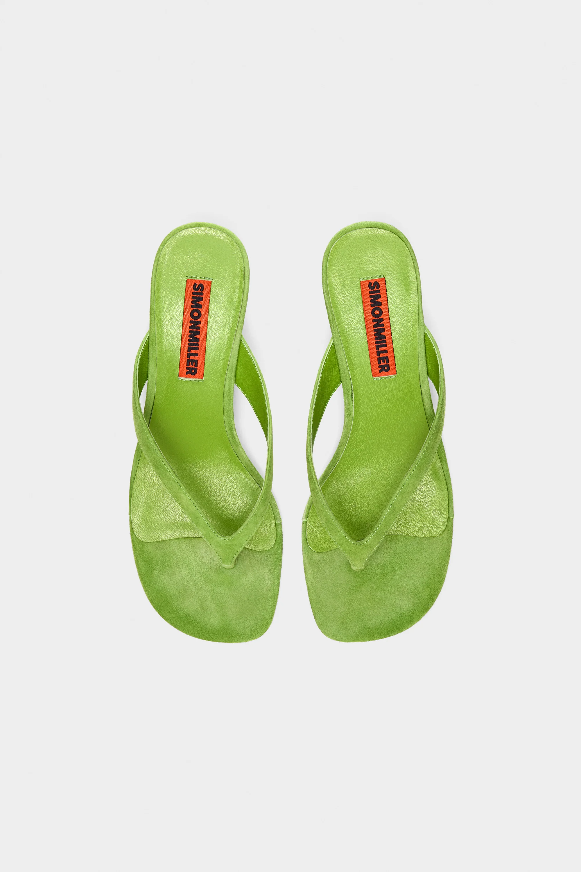 Suede Beep Thong In Matcha - Image 2