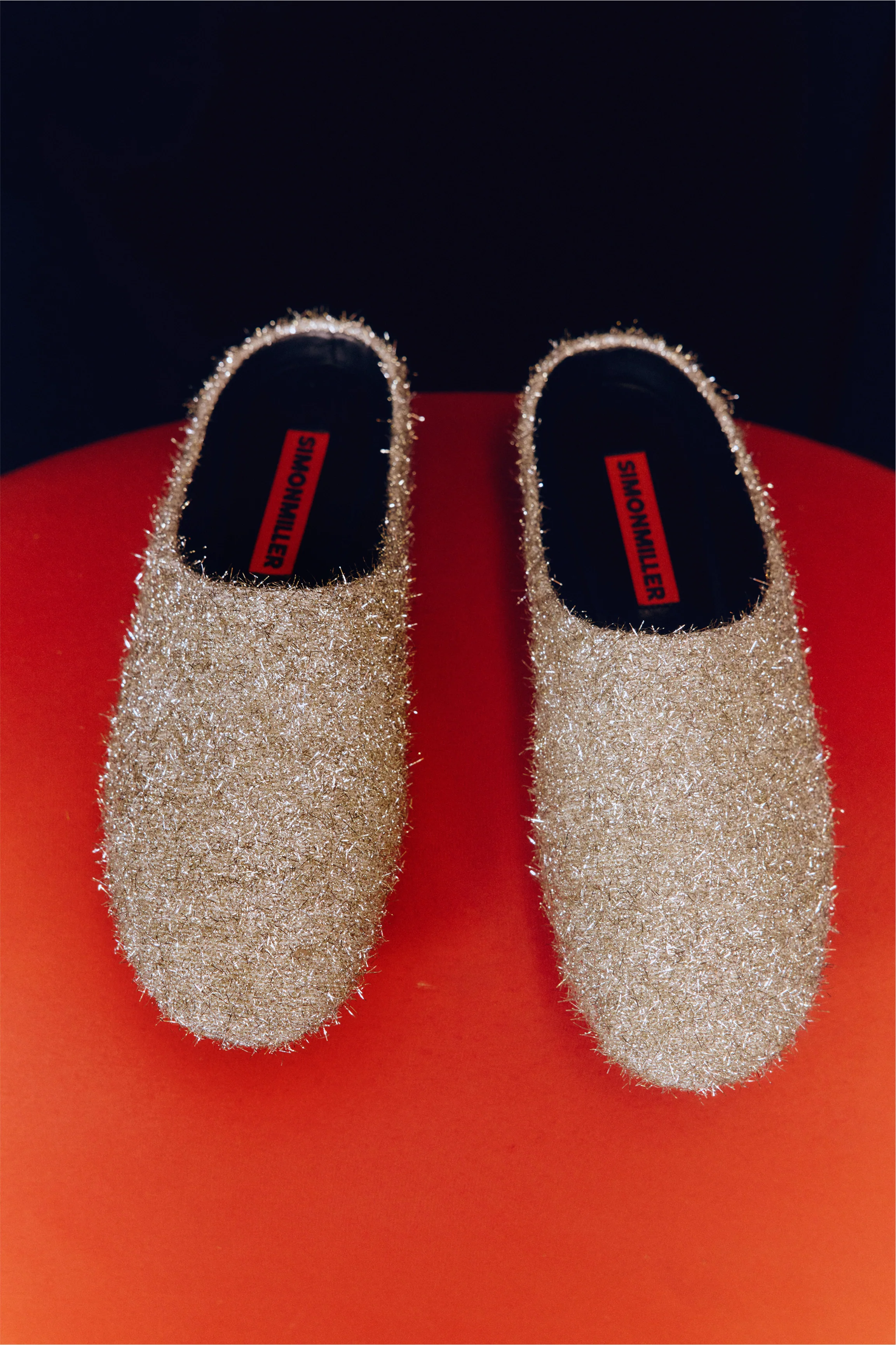 Tinsel Riad Slipper In Silver - Image 3