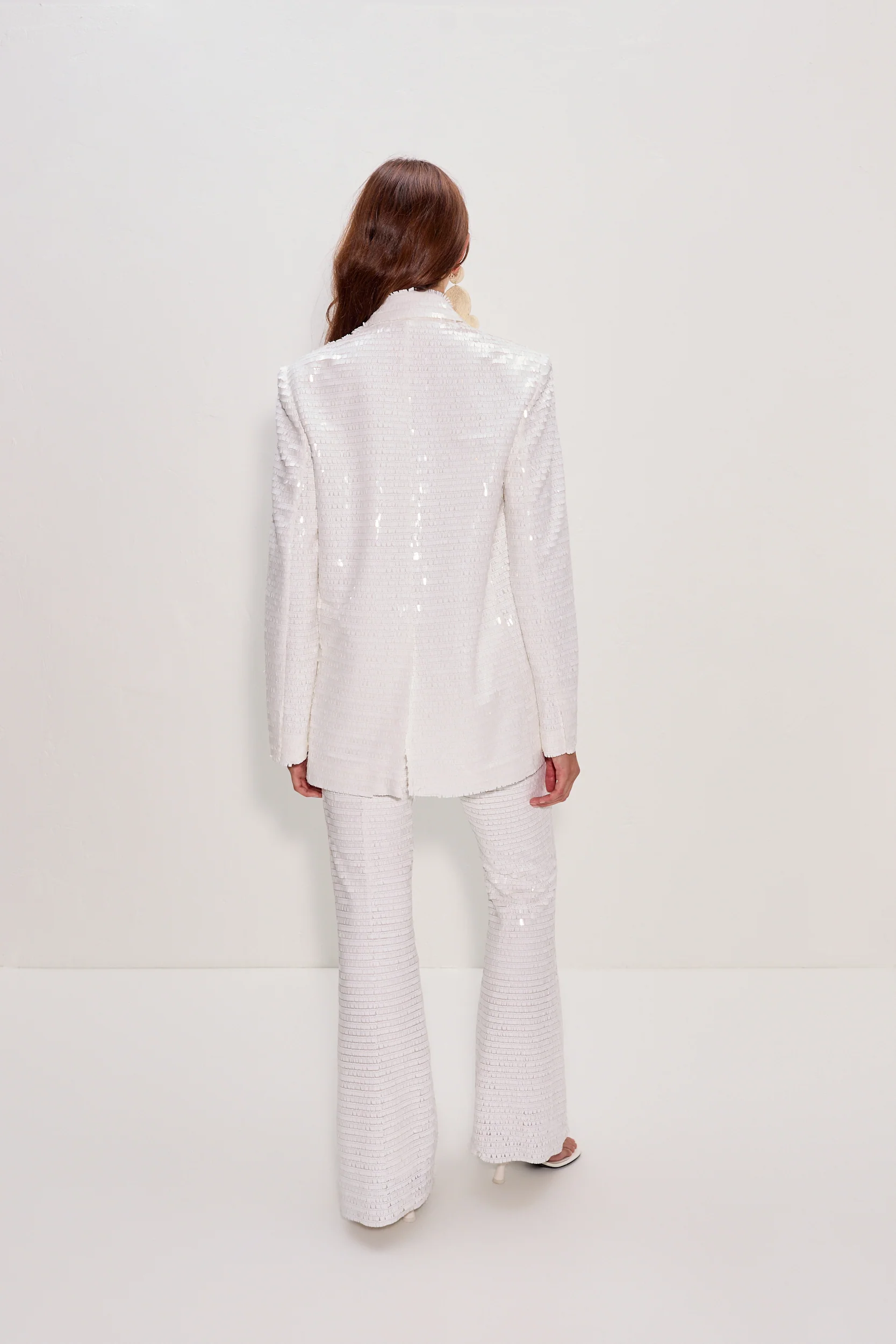 Robo Sequin Pant In Macadamia - Image 4