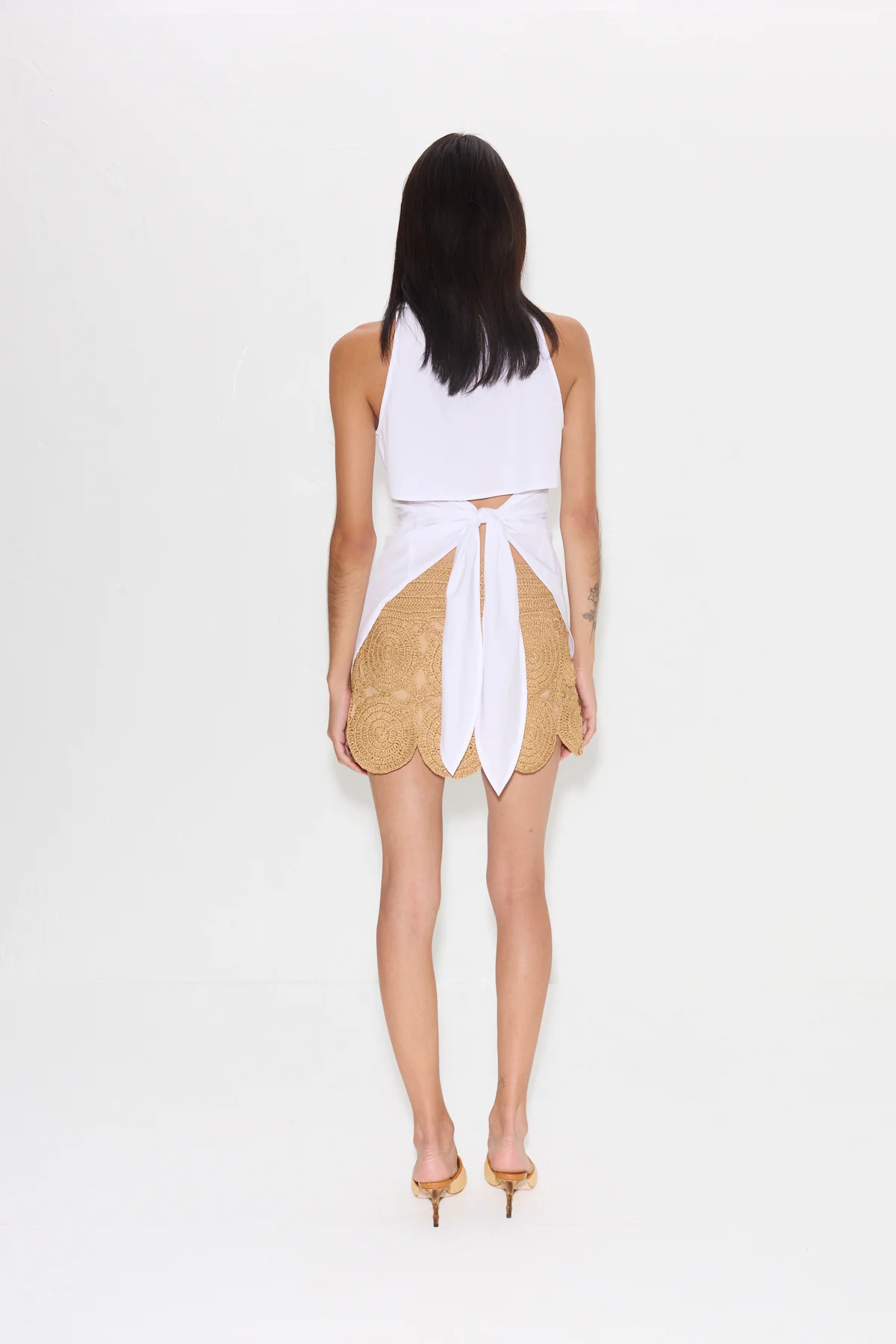Beep Beep Mini Skirt in Natural - Image 4