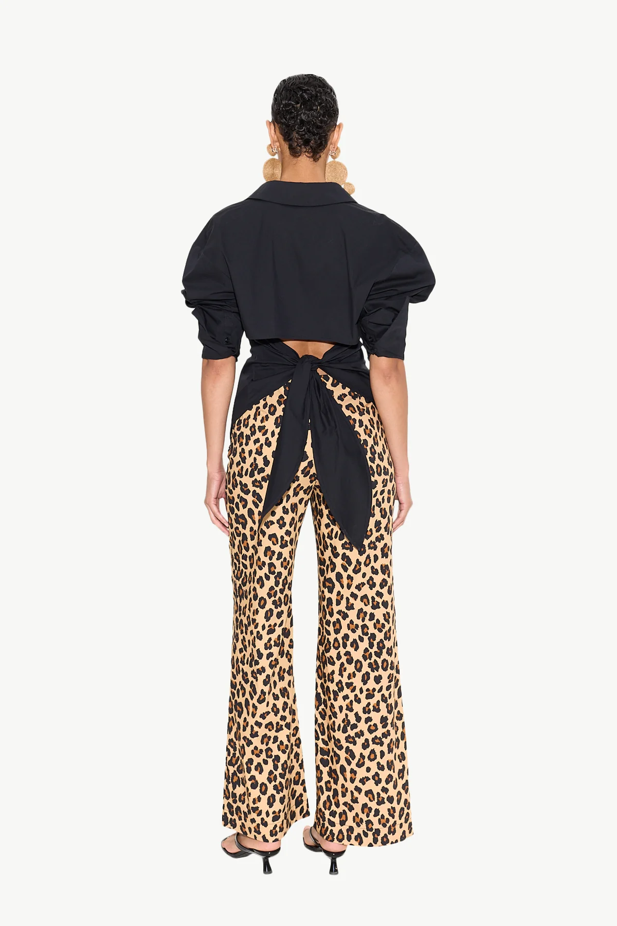Pia Poplin Pant In Cheetah - Image 3