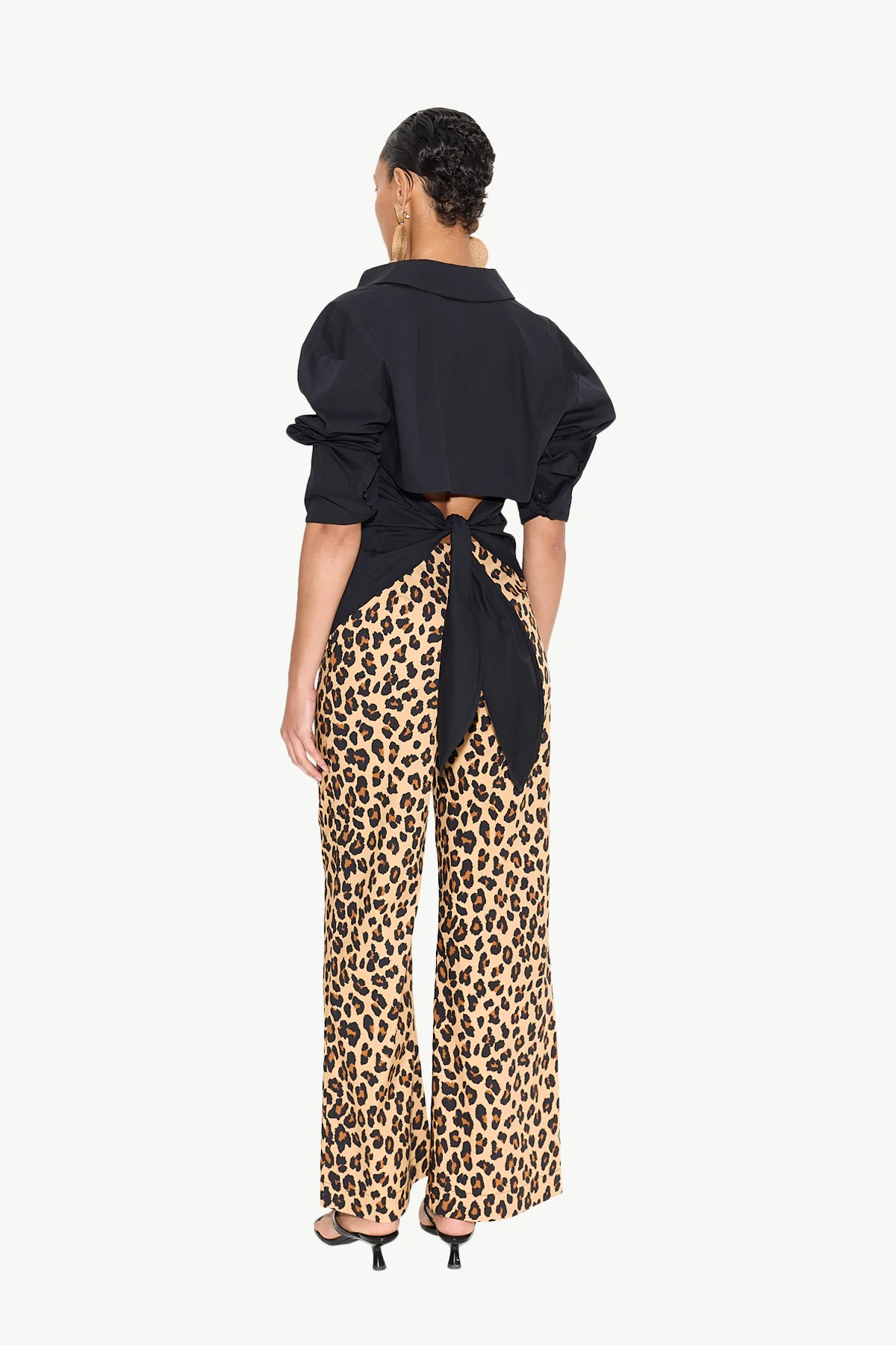 Pia Poplin Pant In Cheetah - Image 5