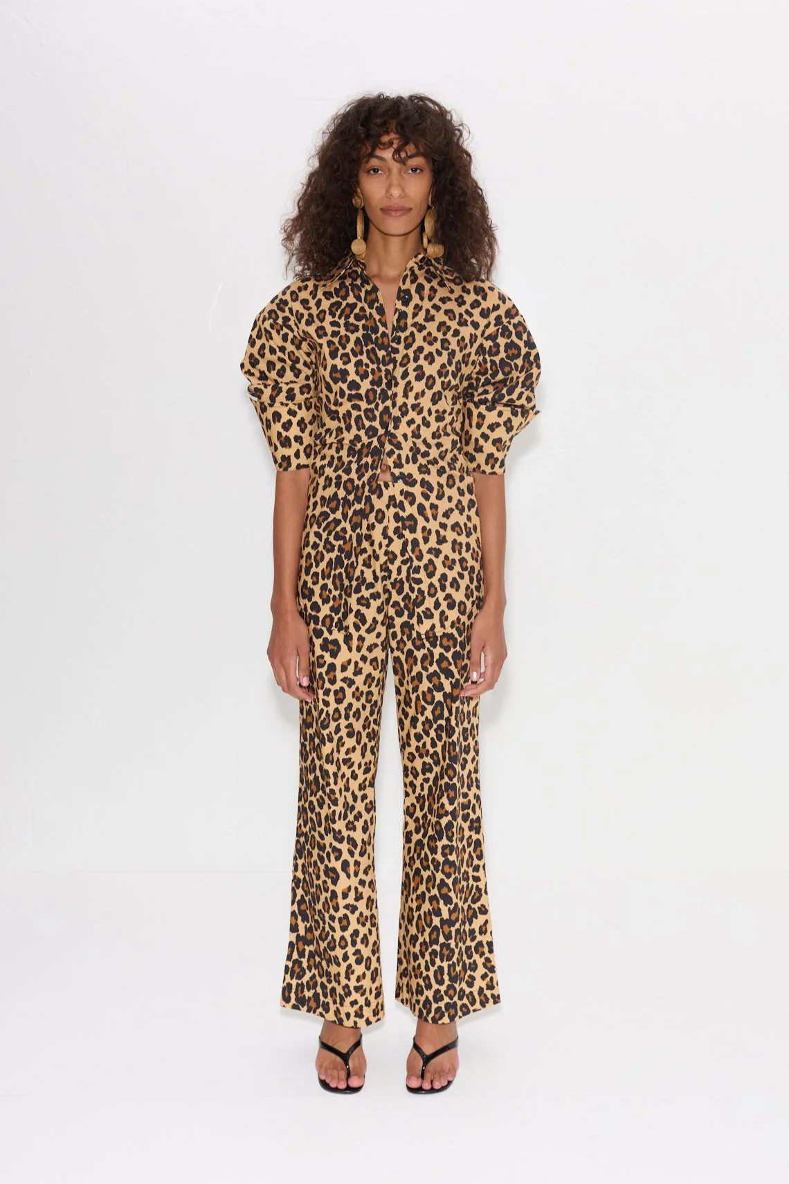Pia Poplin Pant In Cheetah - Image 6