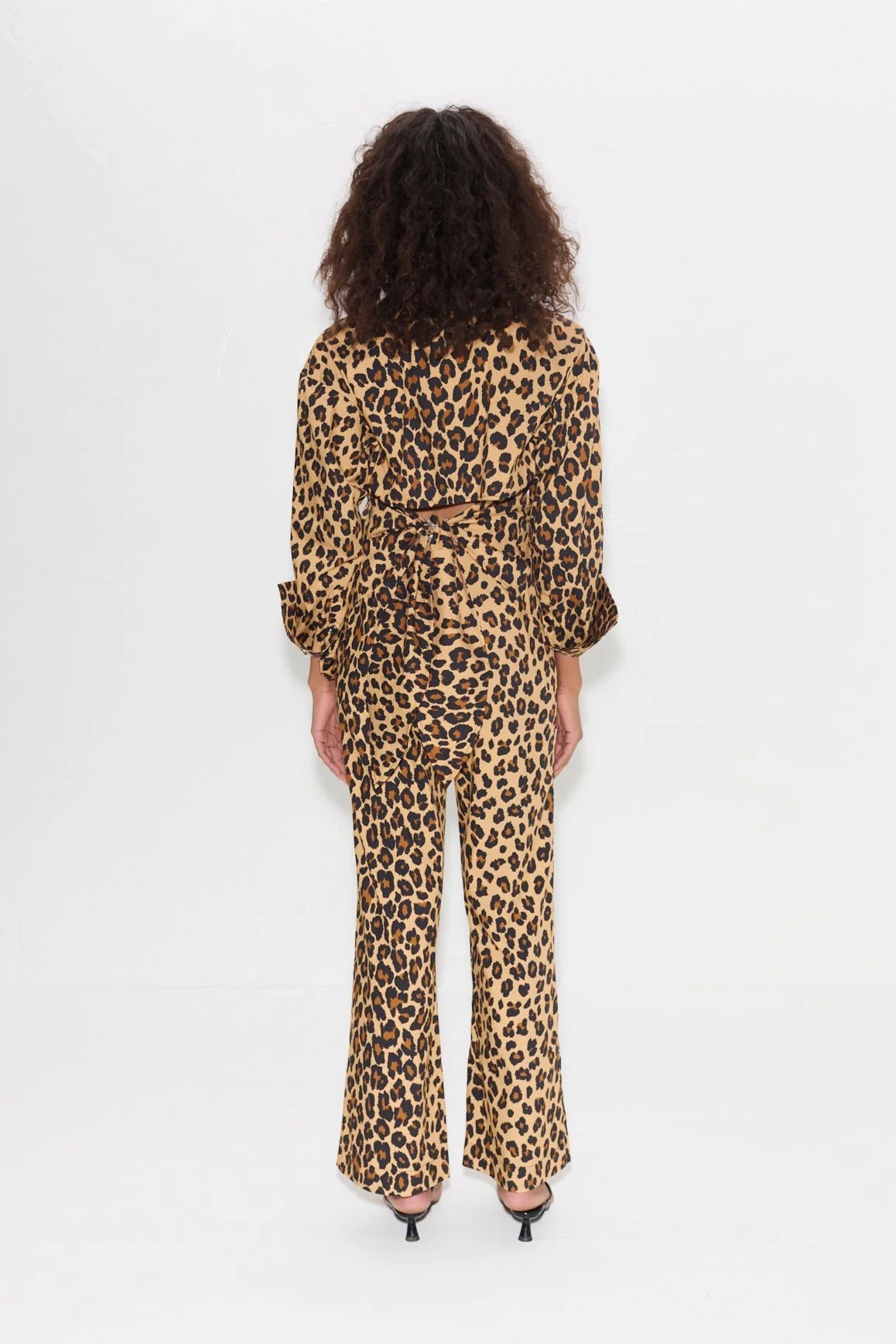 Pia Poplin Pant In Cheetah - Image 7