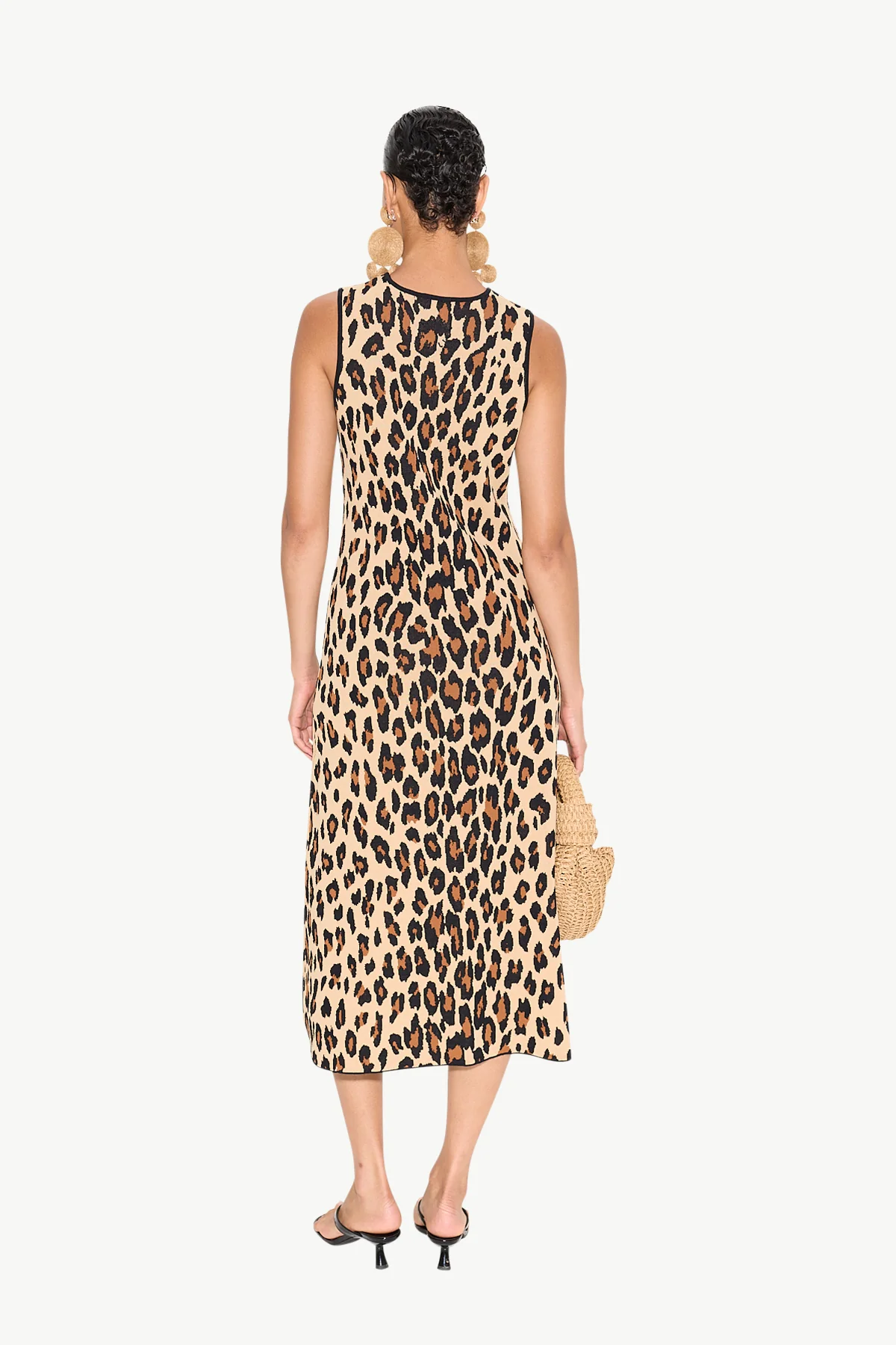 Knits By Axon Sleeveless Dress in Cheetah - Image 3