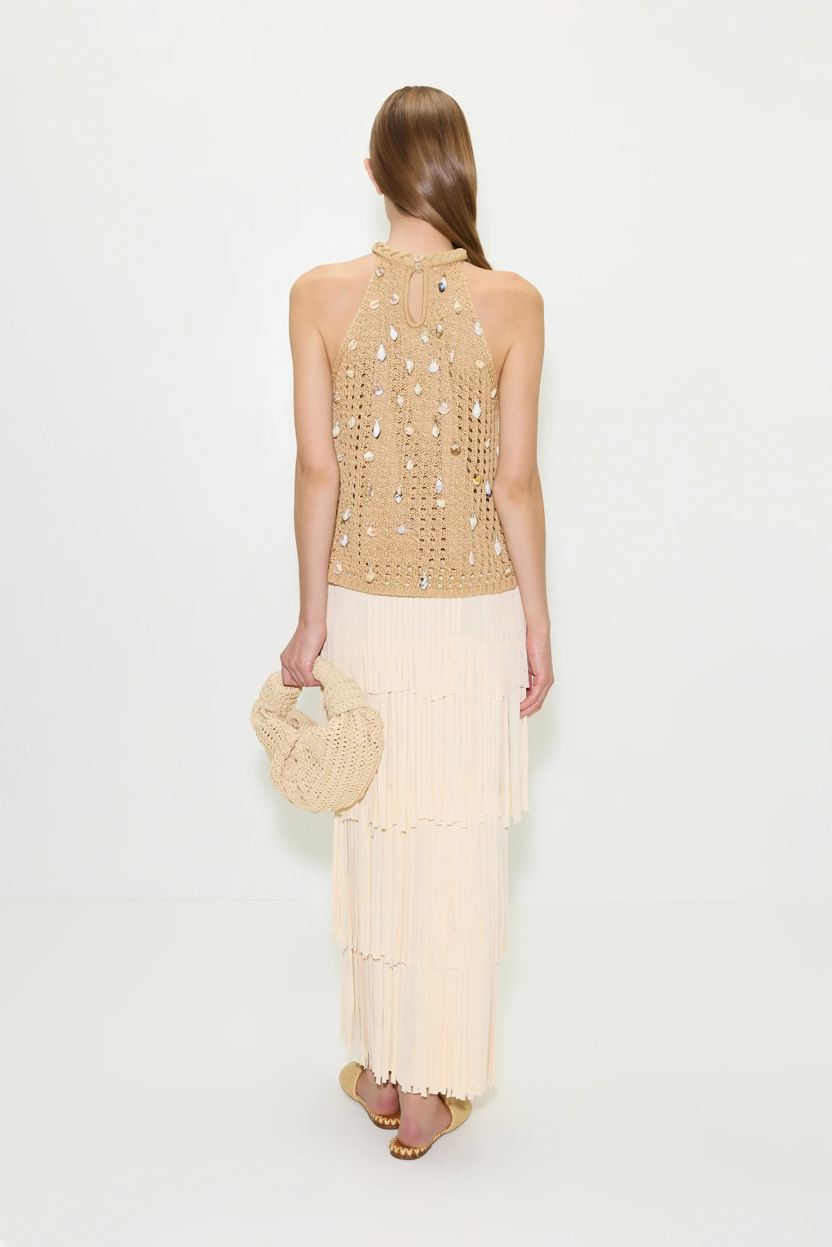 Bahi Crochet Top in Natural - Image 4