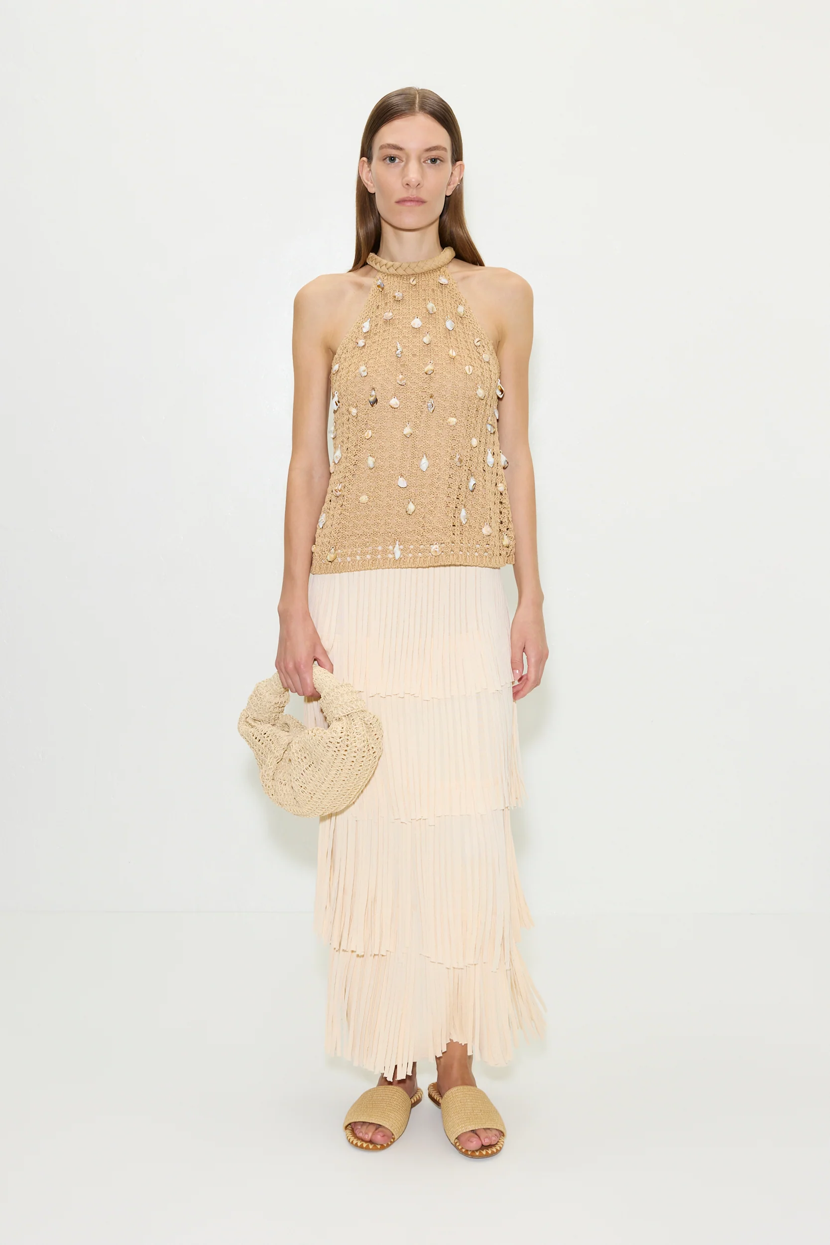 Bahi Crochet Top in Natural - Image 5