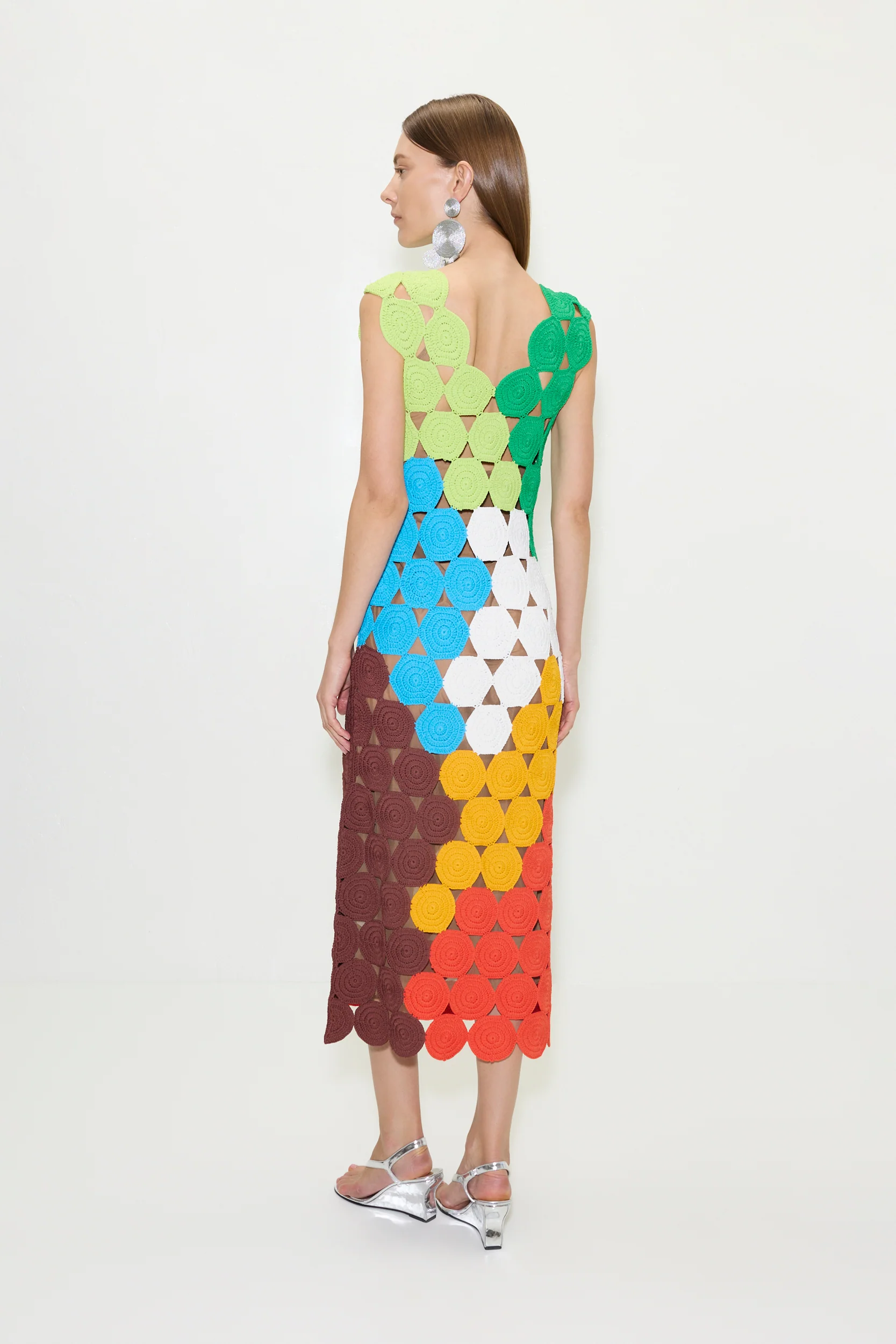Muro Crochet Dress In Island Multi - Image 3