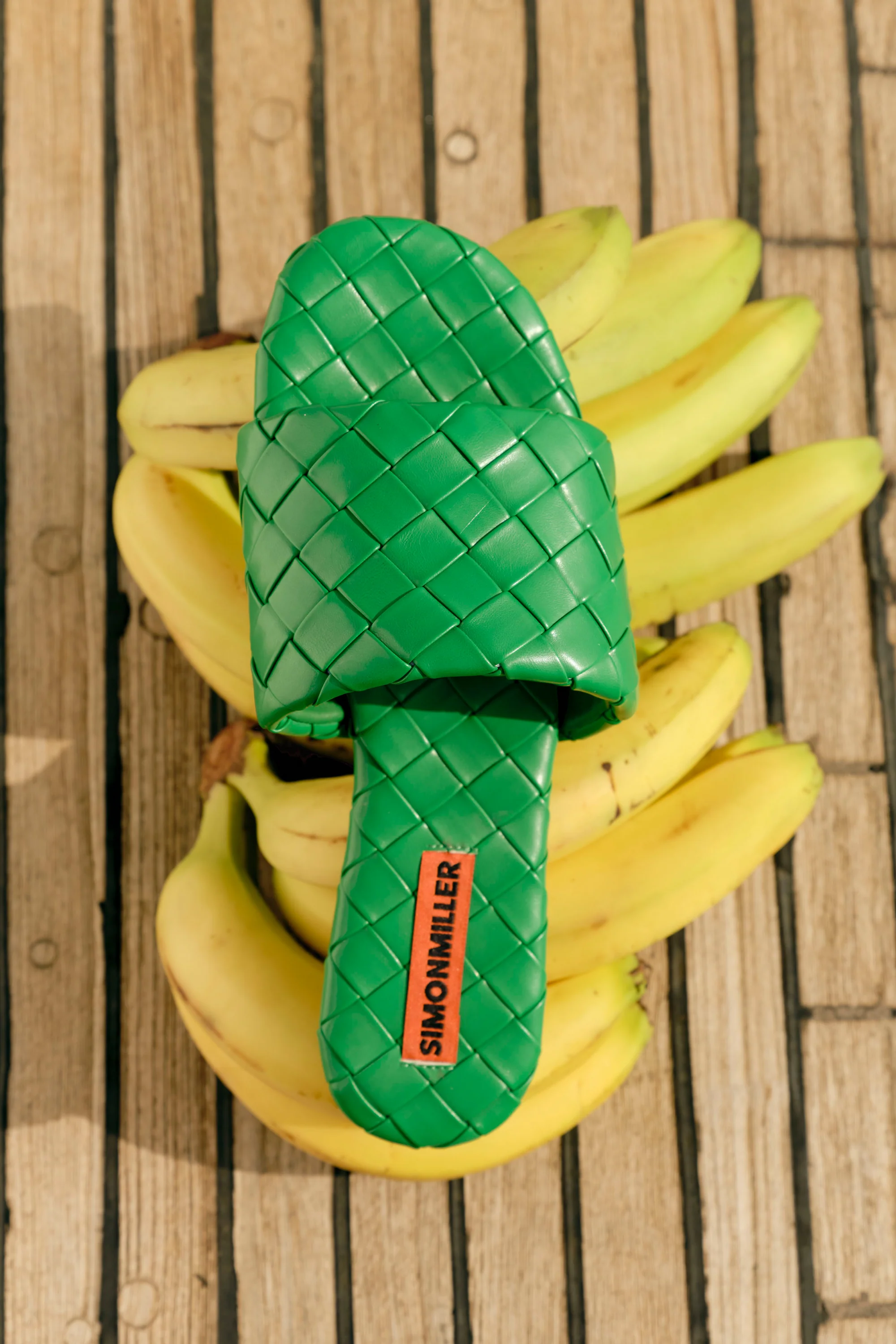 Woven Salerno Sandal In Gummy Green