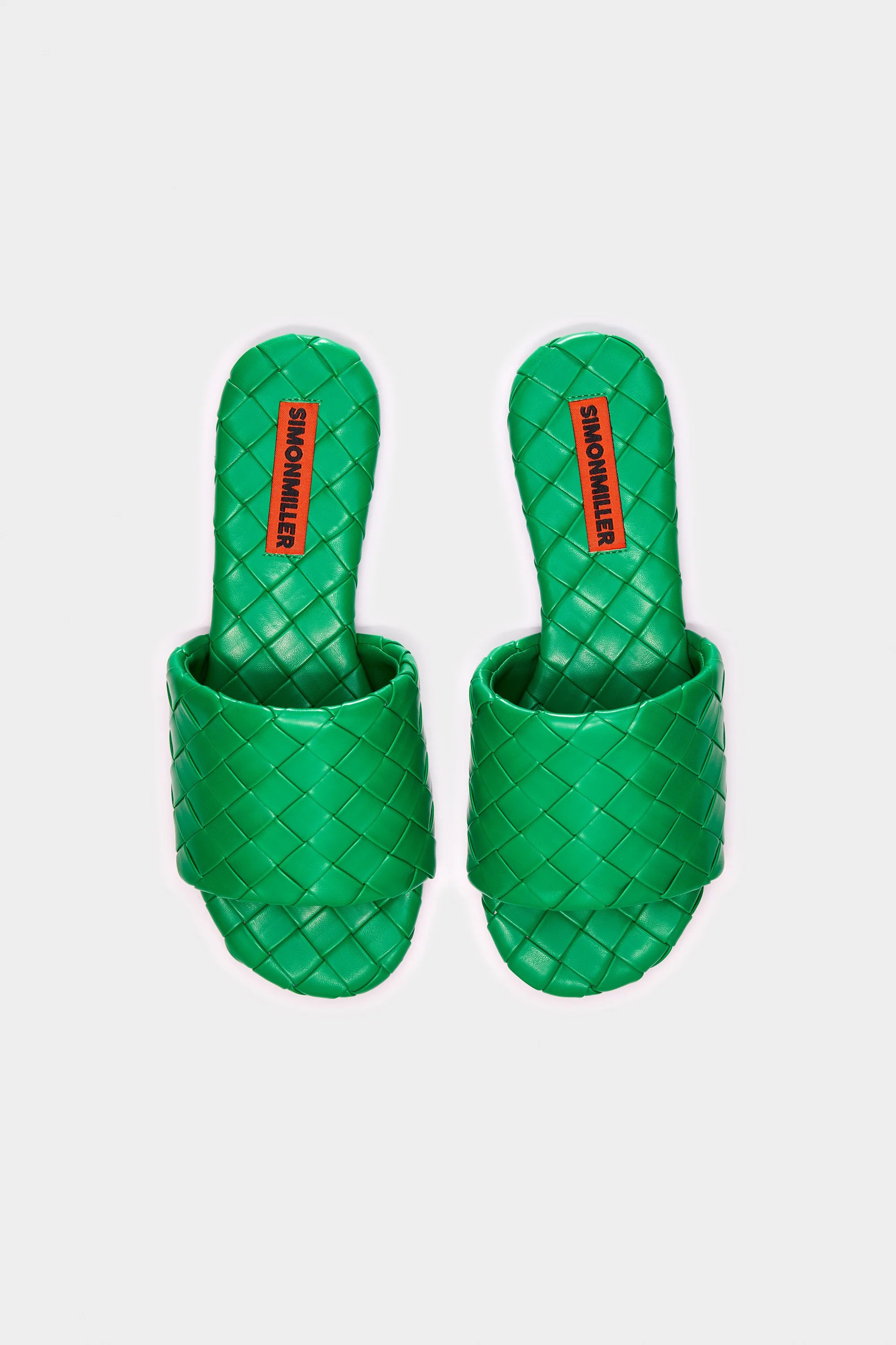 Woven Salerno Sandal In Gummy Green - Image 3